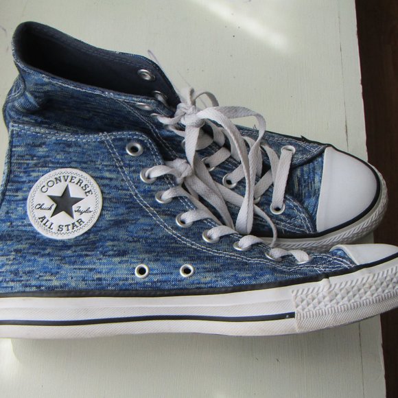 converse all star blue leather